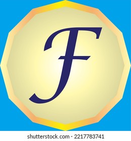 letra "" con una fuente y un color interesantes en forma vectorial