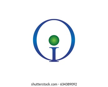 Letter IO logo design