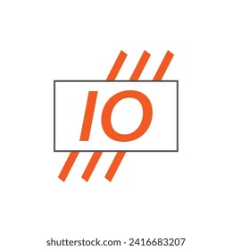 letter IO logo. IO logo design vector illustration for creative company, business, industry