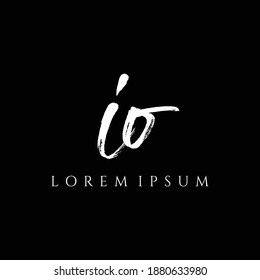 Letter IO luxury logo design vector