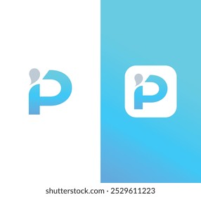 Letter iP Logo Design Vector