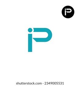 Letter IP PI Monogram Logo Design