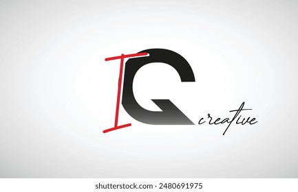 Letter IQ Creative Clean Logo Design