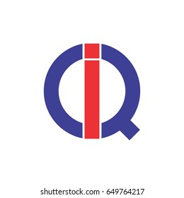 Letter Iq Design Logo