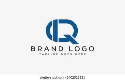 diseño de plantillas vectoriales del logotipo IQ de letra para marca.