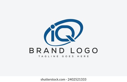 letter IQ logo design vector template design for brand.