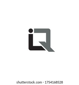 Letter IQ logo / icon design