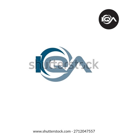 Letter IQA Logo Initials Acronym