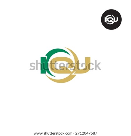 Letter IQJ Logo Initials Acronym