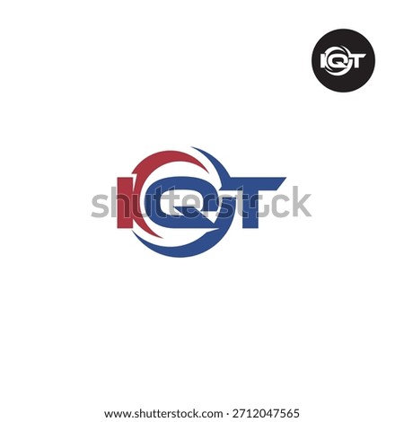 Letter IQT Logo Initials Acronym