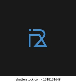 Letter IR logo icon template design Vector illustration
