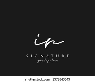 Letter IR Signature Logo Template - Vector