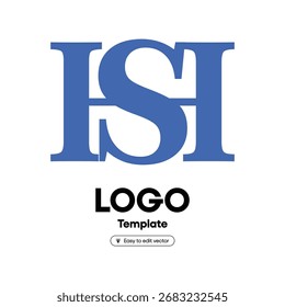 Letter ISI monogram logo design with transparent background
