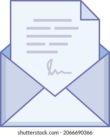 Letter Isolated Vector icon which can easily modify or edit

