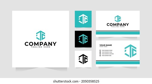 Letter ITC logo design template