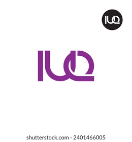 Letter IUQ Monogram Logo Design
