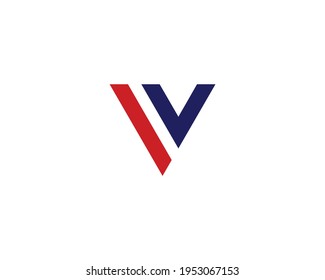 Letter Iv And Vi Logo Design Vector Template