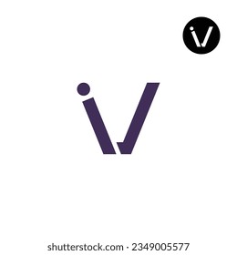 Letter IV VI Monogram Logo Design