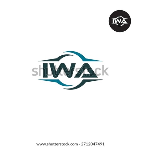 Letter IWA Logo Initials Acronym