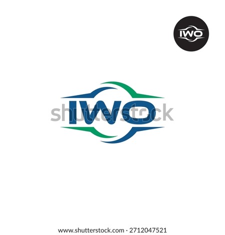 Letter IWO Logo Initials Acronym