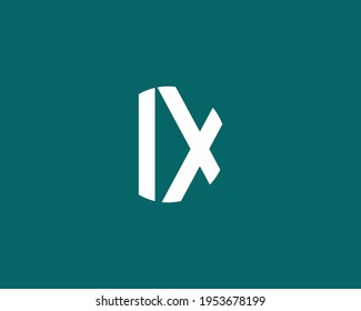 letter ix logo design vector template