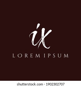 Letter IX luxury logo design vector