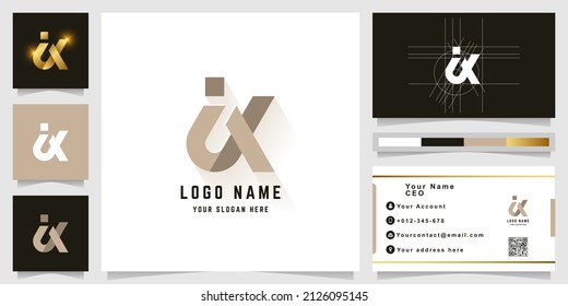 Letter ix monogram logo design