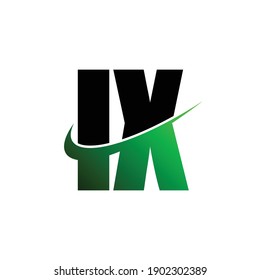 Letter IX simple logo design vector