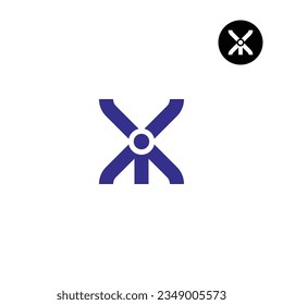 Diseño de logotipo de monograma Carta IX XI