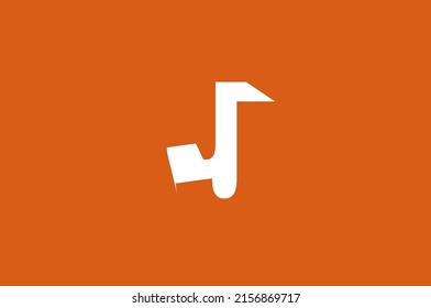 Diseño del logotipo abstracto de la letra J