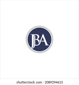 letter j b a logo vector consulting template
