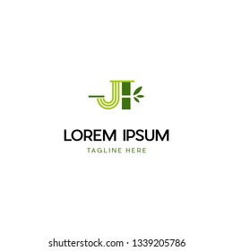 Letter J With Bamboo Creative Logo Design