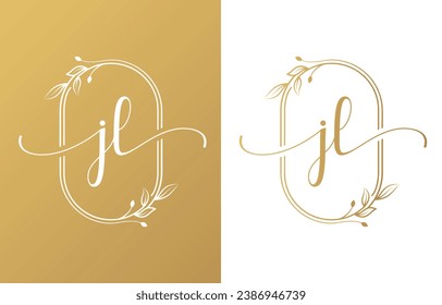 Letter J Beauty Logo with Flourish Ornament