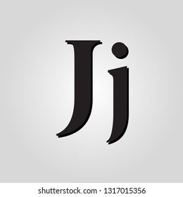 letter J black