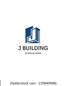 Letter j and building.
