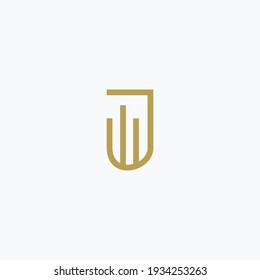 letter j buildings Logo Vector Design Template