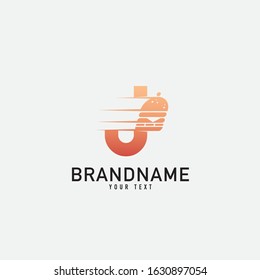 Letter J with Burger Logo