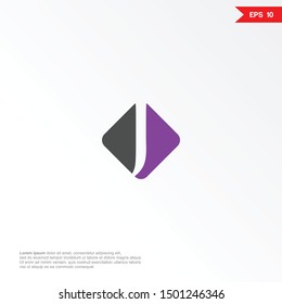 Letter J bussines logo icon design template elements