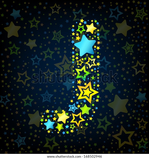 Letter J Cartoon Kid Style Vector Stock Vector (Royalty Free) 168502946 ...