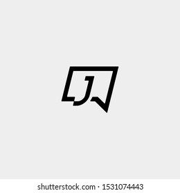 Letter J Chat Logo Template Vector Design