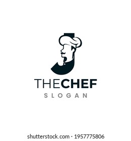 Letter J Chef Logo , Initial Restaurant Cook Vector Design