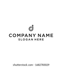 letter j circle logo design vector illustration template