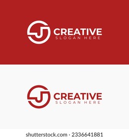 letra j + diseño de logotipo en monograma de círculo, diseño de logotipo vectorial simple adecuado para su marca, negocio, etc