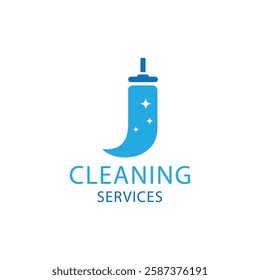 Letter J Cleaning Service Logo Design