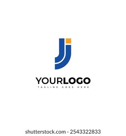 Letra J y J diseño de logotipo de Vector creativo adecuado para las necesidades gráficas. Diseño del logotipo en el fondo blanco