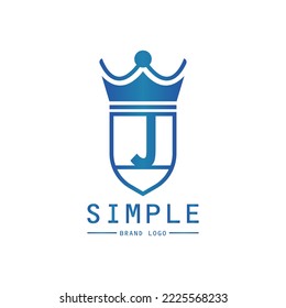 Logo del equipo de la corona Carta J