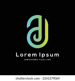 símbolo de diseño inicial del logotipo creativo de la letra J D.