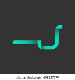 Letter J design and elegant typographic. unique and simple design