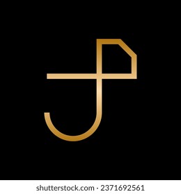 Letter J diamond luxury minimalist logo