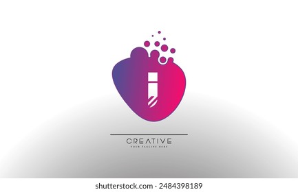 Letter J with Dots and Bubbles. Cleaning Logo Design Template